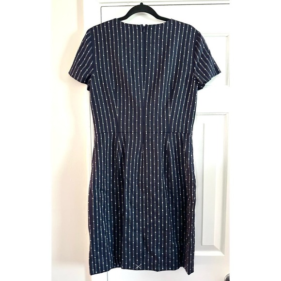 NWT BROOKS BROTHERS Red Fleece Collection Navy White Dotted Sheath Dress - Sz 10 - Picture 5 of 5